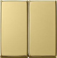 Лицевая панель Gira ClassiX для 2-кл. выключателя латунь фото Лицевая панель Gira ClassiX для 2-кл. выключателя латунь картинка